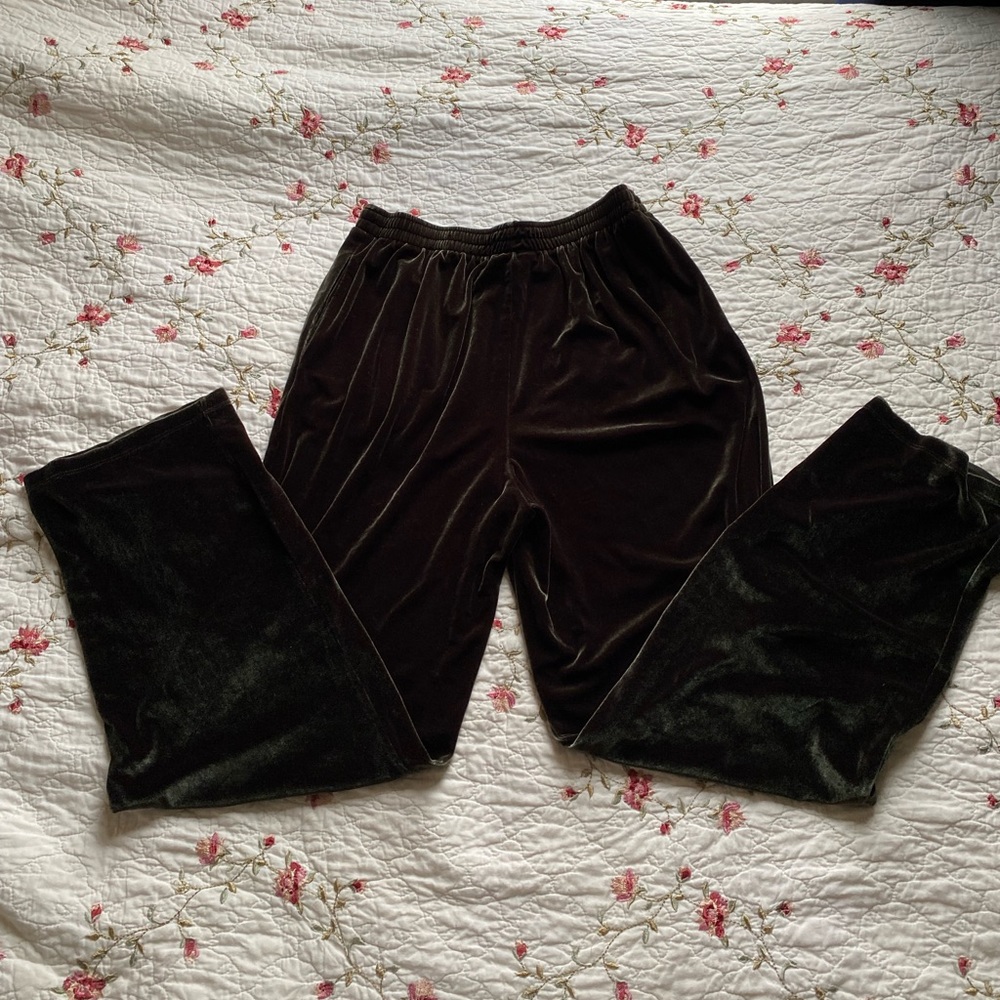 Vintage velvet High Rise Pants with pockets - Picture 2 of 6
